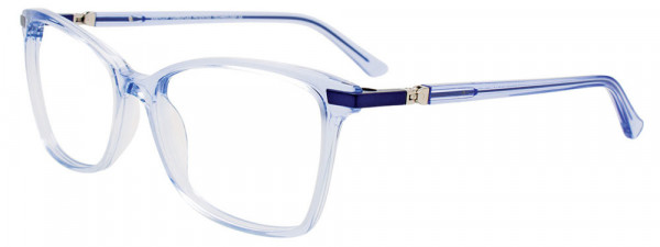 EasyClip EC602 Eyeglasses, 050 - Crystal Light Blue/Crystal Light Blue