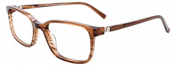 EasyClip EC569 Eyeglasses, 010 - Brown Marbled