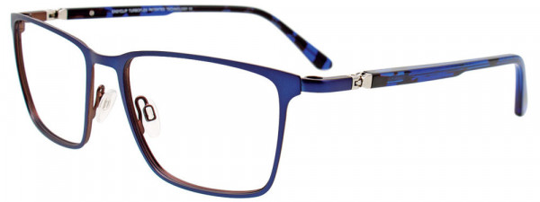 EasyClip EC613 Eyeglasses, 050 - Blue & Brown / Tortoise Blue