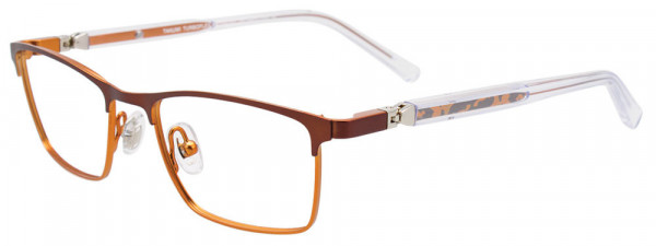 Takumi TK1146 Eyeglasses, 010 - Mt Dk BrnBrz/M Brz&Org&Cryst