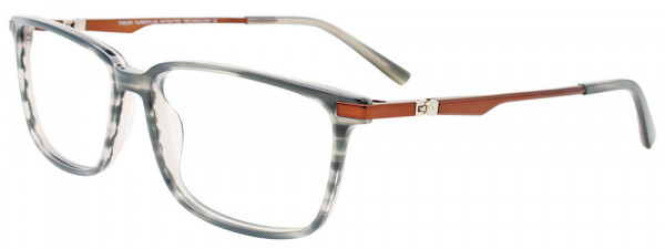 Takumi TK1196 Eyeglasses, 020 - Striped Grey/Satin Copper