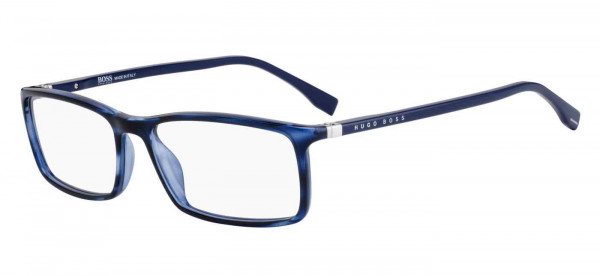 HUGO BOSS Black BOSS 0680/IT Eyeglasses, 038I BLUE HORN