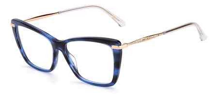 Jimmy Choo Safilo JC297 Eyeglasses, 0JBW BLUE HAVANA