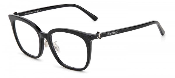 Jimmy Choo Safilo JC310/G Eyeglasses, 0DXF GLITTER BLACK