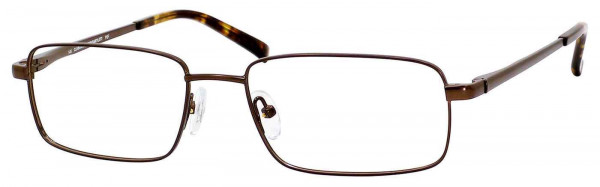 Claiborne INDUSTRIALIST Eyeglasses, 0P6F BROWN