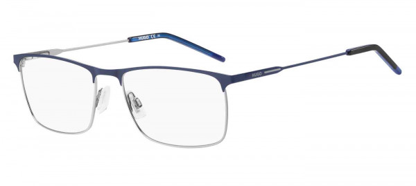 HUGO HG 1182 Eyeglasses, 0KU0 BLUE RUTHENIUM