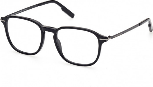 Ermenegildo Zegna EZ5229 Eyeglasses, 001 - Shiny Black / Shiny Black