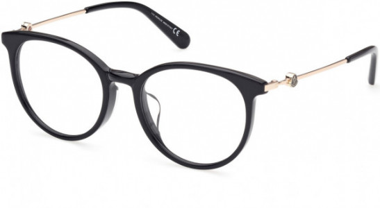 Moncler ML5136-D Eyeglasses, 001 - Shiny Black
