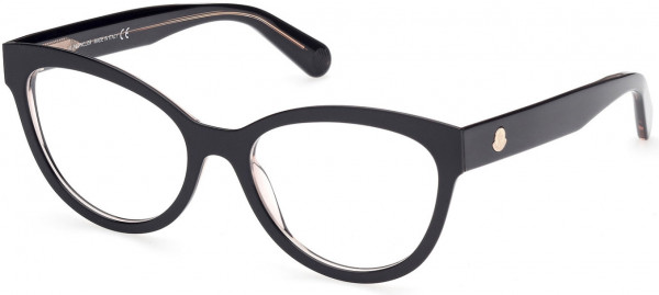 Moncler ML5142 Eyeglasses, 003 - Black/crystal
