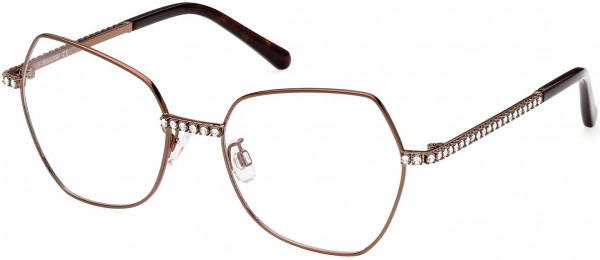 Swarovski SK5422-H Eyeglasses, 048 - Shiny Dark Brown