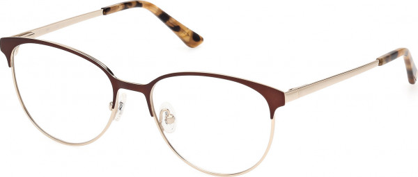 Candie's Eyes CA0203 Eyeglasses, 049 - Light Brown/Monocolor / Shiny Pale Gold