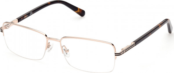 Guess GU50044 Eyeglasses, 032 - Shiny Pale Gold / Dark Havana