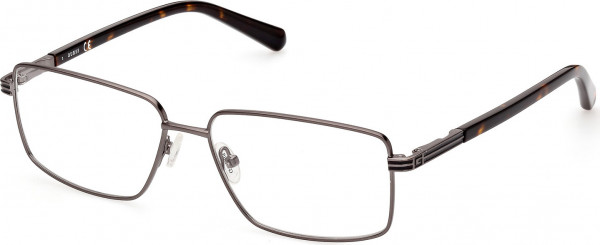 Guess GU50061 Eyeglasses, 009 - Matte Gunmetal / Dark Havana