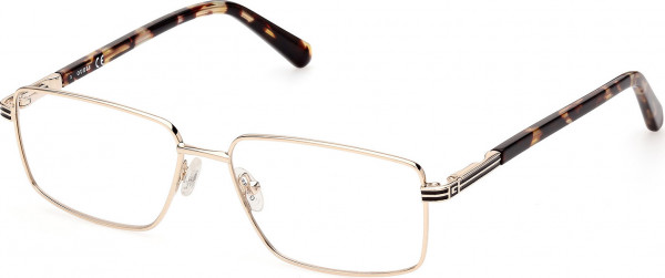 Guess GU50061 Eyeglasses, 032 - Shiny Pale Gold / Blonde Havana