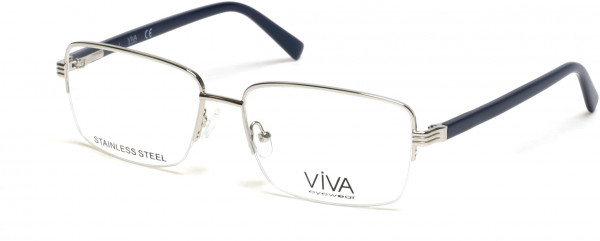 Viva VV4049 Eyeglasses, 010 - Shiny Light Nickeltin