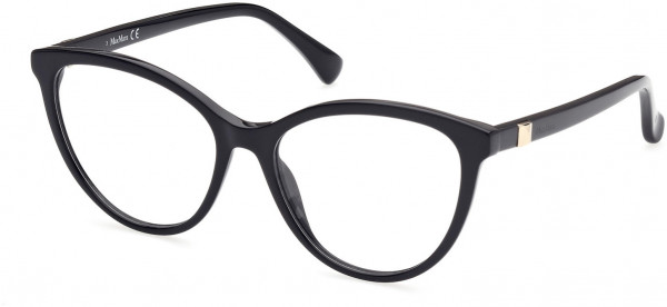 Max Mara MM5024 Eyeglasses, 001 - Shiny Black