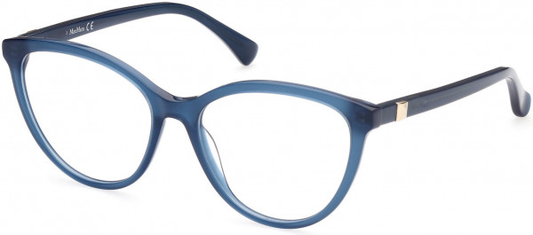 Max Mara MM5024 Eyeglasses, 090 - Shiny Blue