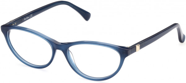 Max Mara MM5025 Eyeglasses, 090 - Shiny Blue