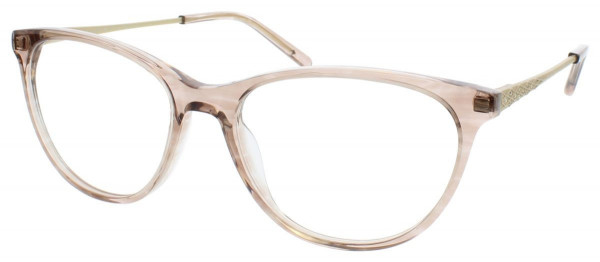 Jessica McClintock JMC 4334 Eyeglasses, Brown Horn