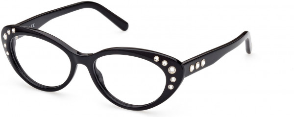 Swarovski SK5429 Eyeglasses, 001 - Shiny Black