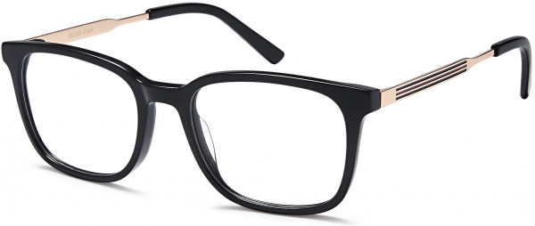 Di Caprio DC358 Eyeglasses, Black Red