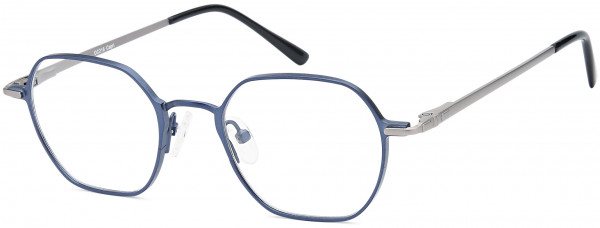 Di Caprio DC216 Eyeglasses, Blue Gunmetal