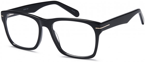 Di Caprio DC354 Eyeglasses, Black