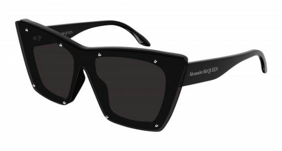 Alexander McQueen AM0361S Sunglasses, 005 - BLACK with GREY lenses