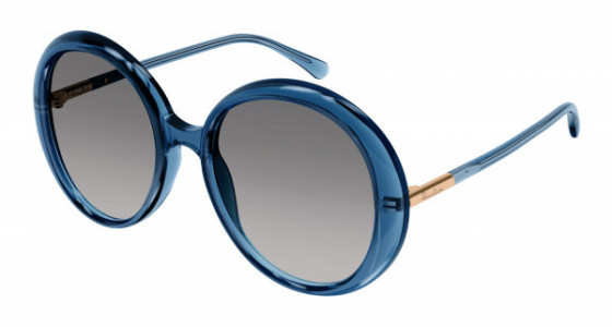 Pomellato PM0111S Sunglasses, 004 - LIGHT-BLUE with GREY lenses