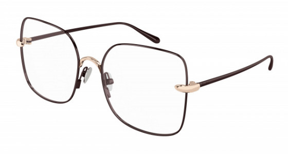 Pomellato PM0108O Eyeglasses, 001 - BROWN with TRANSPARENT lenses