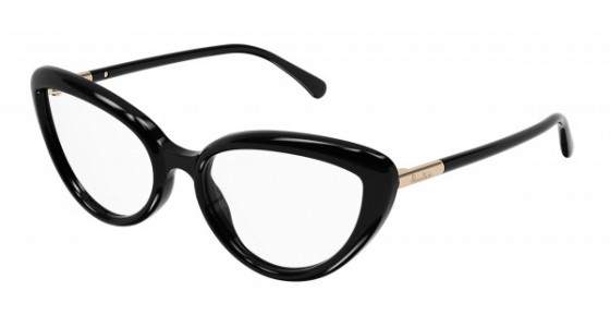 Pomellato PM0112O Eyeglasses, 001 - BLACK with TRANSPARENT lenses