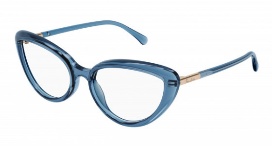 Pomellato PM0112O Eyeglasses, 004 - LIGHT-BLUE with TRANSPARENT lenses