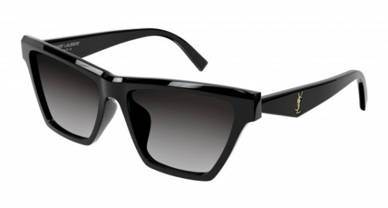 Saint Laurent SL M103/F Sunglasses, 001 - BLACK with GREY lenses