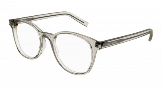 Saint Laurent SL 523 Eyeglasses, 006 - BEIGE with TRANSPARENT lenses