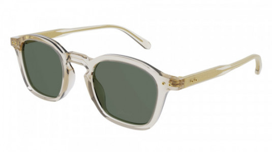 Brioni BR0097S Sunglasses, 003 - BEIGE with GREEN lenses