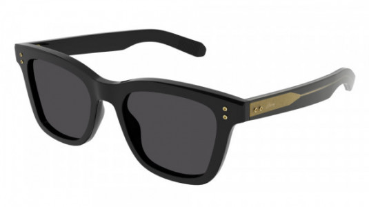 Brioni BR0099S Sunglasses, 001 - BLACK with GREY lenses
