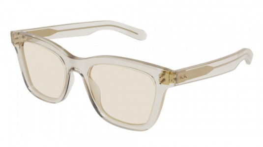 Brioni BR0099S Sunglasses, 005 - BEIGE with YELLOW lenses