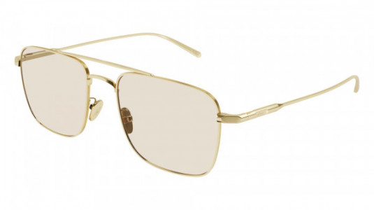 Brioni BR0101S Sunglasses, 004 - GOLD with YELLOW lenses