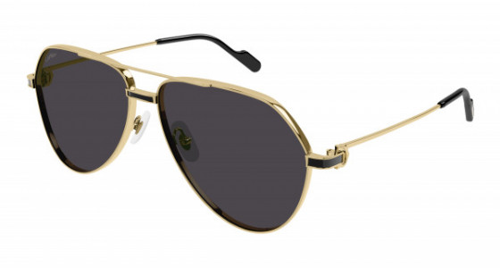 Cartier CT0334S Sunglasses, 001 - GOLD with GREY lenses