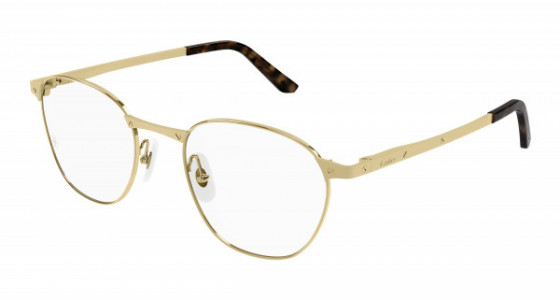 Cartier CT0337O Eyeglasses, 001 - GOLD with TRANSPARENT lenses