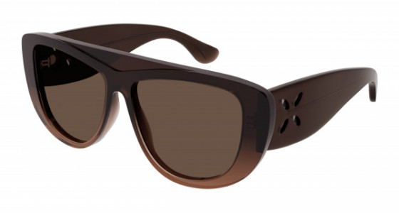 Azzedine Alaïa AA0056S Sunglasses, 003 - BROWN with BROWN lenses