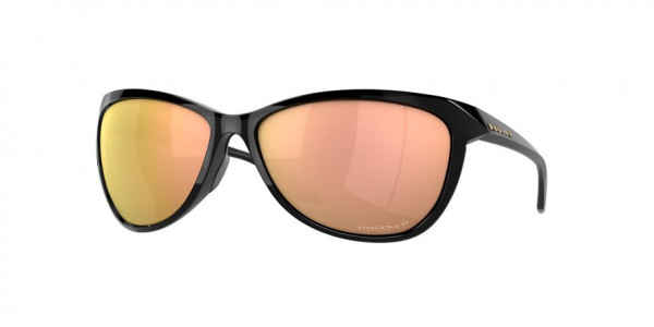 Oakley OO9222 PASQUE Sunglasses, 922201 PASQUE POLISHED BLACK PRIZM RO (BLACK)