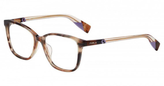 Furla VFU579V Eyeglasses, Brown Purple