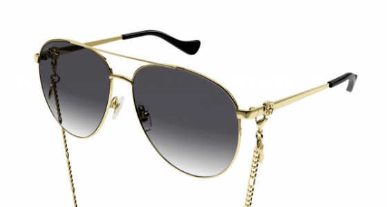 Gucci GG1088S Sunglasses, 001 - GOLD with GREY lenses