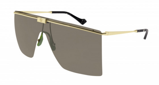 Gucci GG1096S Sunglasses, 002 - GOLD with BROWN lenses