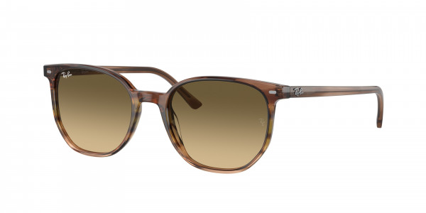 Ray-Ban RB2197 ELLIOT Sunglasses, 13920A ELLIOT STRIPED BROWN GRADIENT (BROWN)