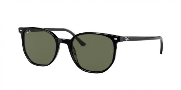 Ray-Ban RB2197 ELLIOT Sunglasses, 901/31 ELLIOT BLACK GREEN (BLACK)