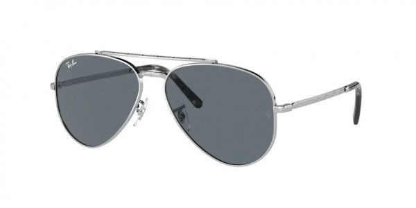 Ray-Ban RB3625 NEW AVIATOR Sunglasses, 003/R5 NEW AVIATOR SILVER BLUE (SILVER)
