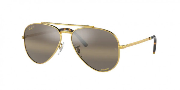 Ray-Ban RB3625 NEW AVIATOR Sunglasses, 9196G5 NEW AVIATOR LEGEND GOLD POLAR (GOLD)