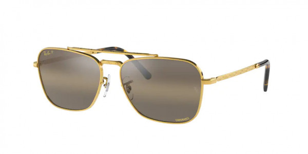 Ray-Ban RB3636 NEW CARAVAN Sunglasses, 9196G5 NEW CARAVAN LEGEND GOLD POLAR (GOLD)
